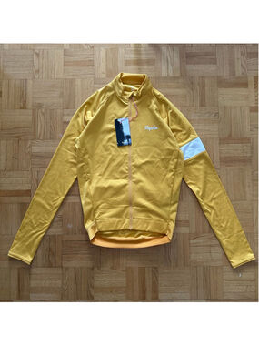 Rapha Long Sleeve Core Cycling Jersey Yellow Size Small